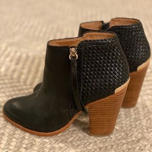 Coach black leather boots / booties